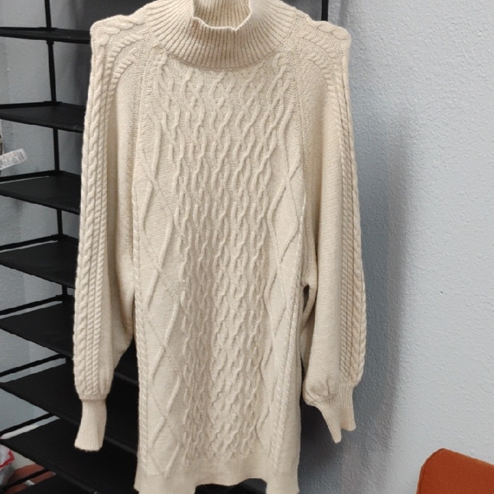 Cozy Cream Cable Knit Sweater